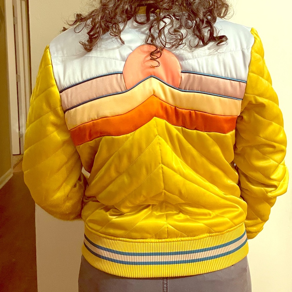 “DOLLY” Western Mustard Bomber Jacket